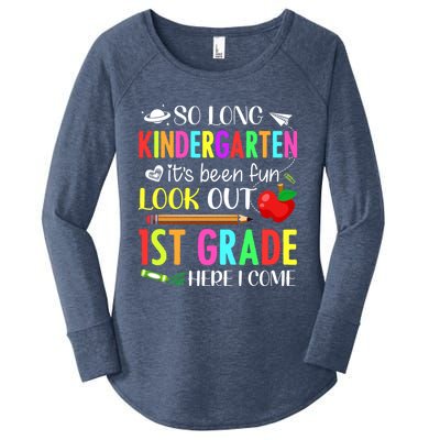 So Long Kindergarten 1st Grade Here I Come Women's Perfect Tri Tunic Long Sleeve Shirt