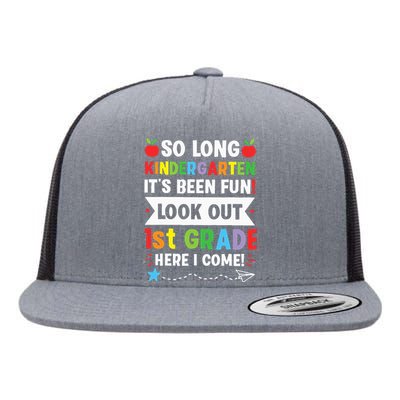 So Long Kindergarten 1st Grade Here I Come Graduation Flat Bill Trucker Hat