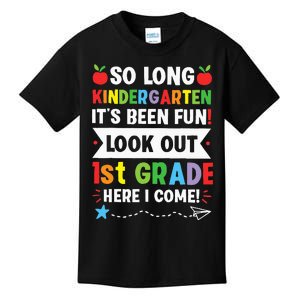 So Long Kindergarten 1st Grade Here I Come Graduation Kids T-Shirt