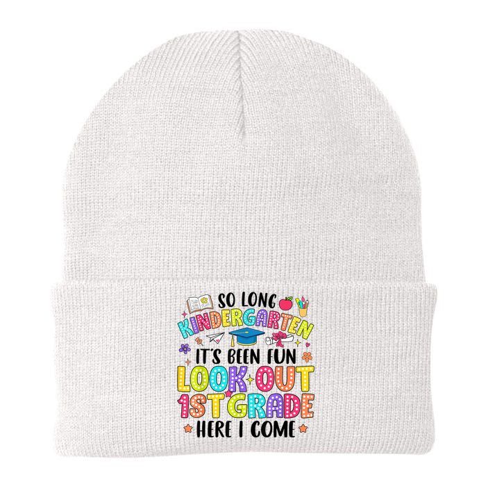 So Long Kindergarten Graduation 1st Grade Here I Come Knit Cap Winter Beanie