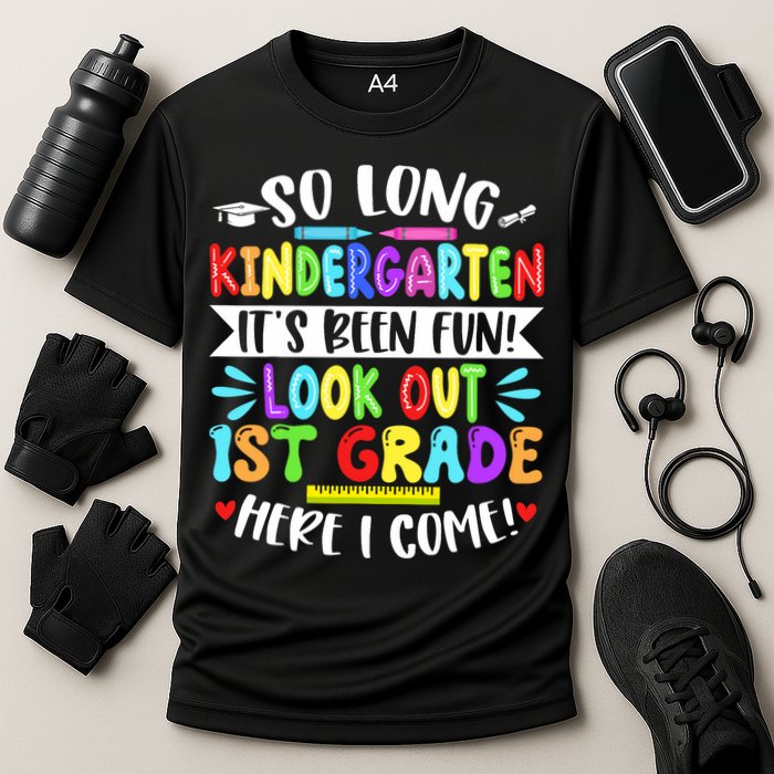 So Long Kindergarten Happy Last Day Of School Grad 2025  Cooling Performance Crew T-Shirt