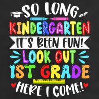 So Long Kindergarten Happy Last Day Of School Grad 2025  Adult Drive Performance Visor