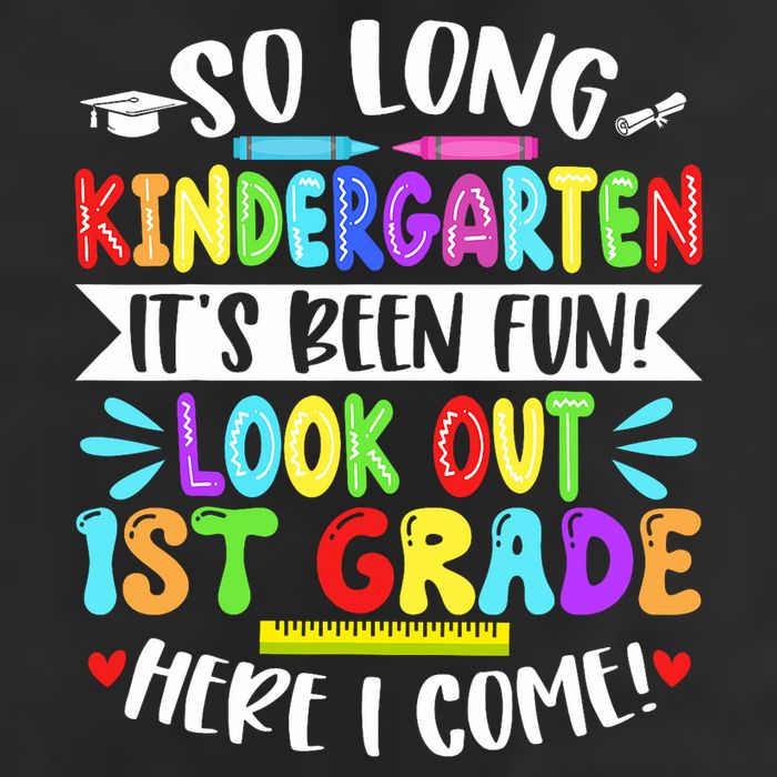 So Long Kindergarten Happy Last Day Of School Grad 2025  Adult Drive Performance Visor
