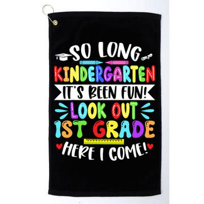 So Long Kindergarten Happy Last Day Of School Grad 2025  Golf Towel