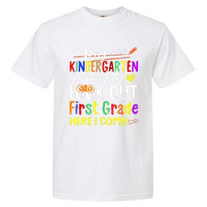 So Long Kindergarten Here I Come 1 Grade Graduation Fun Garment-Dyed Heavyweight T-Shirt