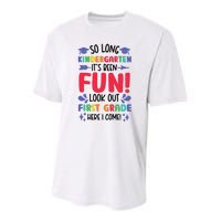 So Long Kindergarten Look Out First Grade Funny Graduation Youth Performance Sprint T-Shirt