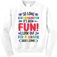 So Long Kindergarten Look Out First Grade Funny Graduation Kids Sweatshirt