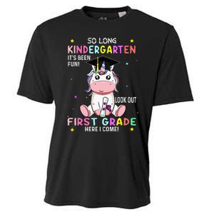 So Long Kindergarten Graduation Class 2024 Unicorn Cooling Performance Crew T-Shirt