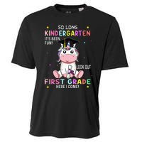 So Long Kindergarten Graduation Class 2024 Unicorn Cooling Performance Crew T-Shirt