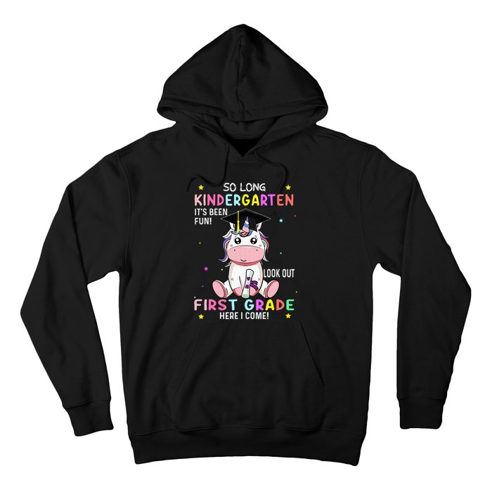 So Long Kindergarten Graduation Class 2024 Unicorn Hoodie