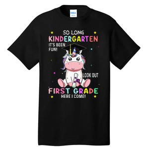 So Long Kindergarten Graduation Class 2024 Unicorn Tall T-Shirt