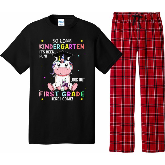 So Long Kindergarten Graduation Class 2024 Unicorn Pajama Set