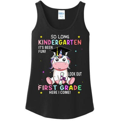 So Long Kindergarten Graduation Class 2024 Unicorn Ladies Essential Tank