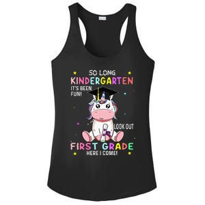 So Long Kindergarten Graduation Class 2024 Unicorn Ladies PosiCharge Competitor Racerback Tank