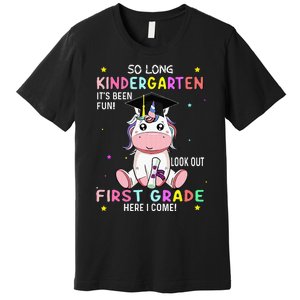 So Long Kindergarten Graduation Class 2024 Unicorn Premium T-Shirt