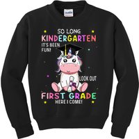 So Long Kindergarten Graduation Class 2024 Unicorn Kids Sweatshirt