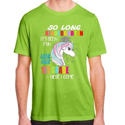 So Long Kindergarten 1st Grade Here I Come Graduation Adult ChromaSoft Performance T-Shirt