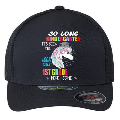 So Long Kindergarten 1st Grade Here I Come Graduation Flexfit Unipanel Trucker Cap