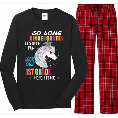 So Long Kindergarten 1st Grade Here I Come Graduation Long Sleeve Pajama Set