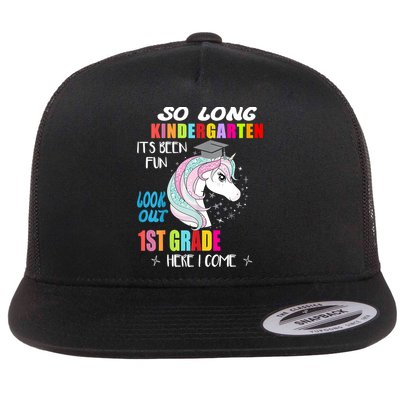 So Long Kindergarten 1st Grade Here I Come Graduation Flatbill Hat