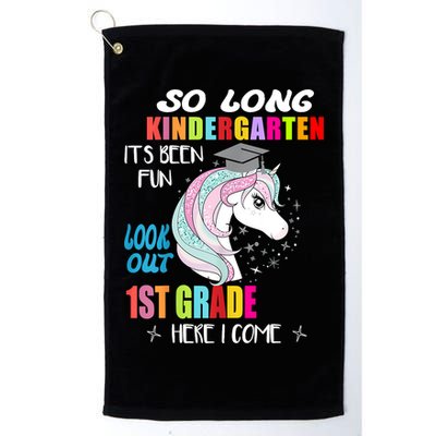 So Long Kindergarten 1st Grade Here I Come Graduation Golf Towel