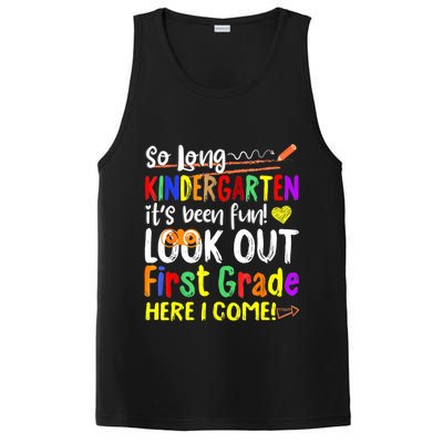 So Long Kindergarten Here I Come 1 Grade Graduation Fun PosiCharge Competitor Tank