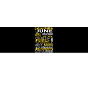 Sassy Loyal Kings Are Born In June Birth Month Bumper Sticker