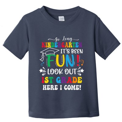 So Long Kindergarten 1st Grade Here I Come Graduation Toddler T-Shirt