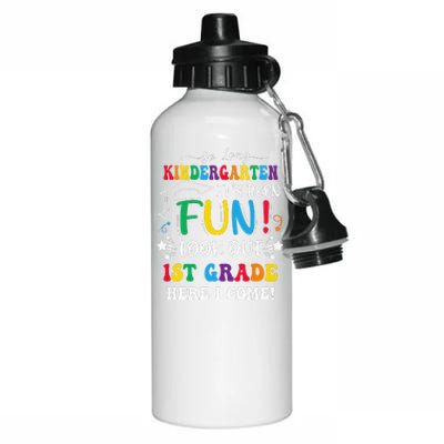 So Long Kindergarten 1st Grade Here I Come Graduation Aluminum Water Bottle