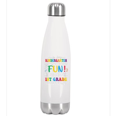 So Long Kindergarten 1st Grade Here I Come Graduation Stainless Steel Insulated Water Bottle