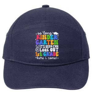 So Long Kindergarten Graduation 1st Grade Here I Come 7-Panel Snapback Hat