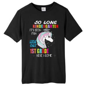 So Long Kindergarten 1st Grade Here I Come Graduation Tall Fusion ChromaSoft Performance T-Shirt