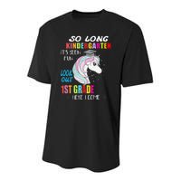 So Long Kindergarten 1st Grade Here I Come Graduation Youth Performance Sprint T-Shirt