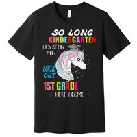 So Long Kindergarten 1st Grade Here I Come Graduation Premium T-Shirt