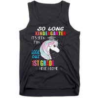 So Long Kindergarten 1st Grade Here I Come Graduation Tank Top