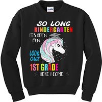 So Long Kindergarten 1st Grade Here I Come Graduation Kids Sweatshirt