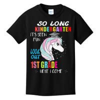 So Long Kindergarten 1st Grade Here I Come Graduation Kids T-Shirt