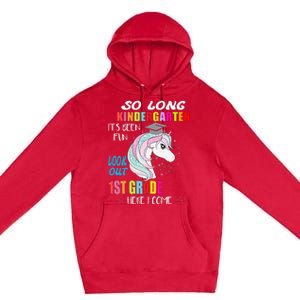 So Long Kindergarten 1st Grade Here I Come Graduation Premium Pullover Hoodie