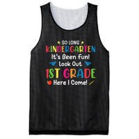 So Long Kindergarten Look Out 1st Grade Here I Come Last Day Mesh Reversible Basketball Jersey Tank