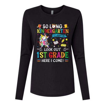 So Long Kindergarten 1st Grade Here I Come Graduation Cap Womens Cotton Relaxed Long Sleeve T-Shirt