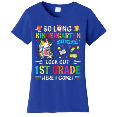 So Long Kindergarten 1st Grade Here I Come Graduation Cap Women's T-Shirt