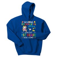 So Long Kindergarten 1st Grade Here I Come Graduation Cap Kids Hoodie