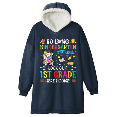 So Long Kindergarten 1st Grade Here I Come Graduation Cap Hooded Wearable Blanket