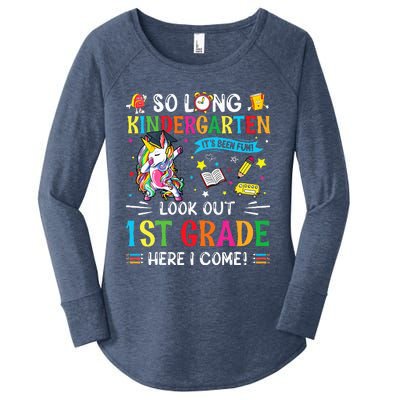 So Long Kindergarten 1st Grade Here I Come Graduation Cap Women's Perfect Tri Tunic Long Sleeve Shirt