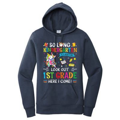 So Long Kindergarten 1st Grade Here I Come Graduation Cap Women's Pullover Hoodie