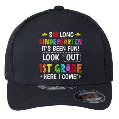 So Long Kindergarten 1st Grade Here I Come Graduation Flexfit Unipanel Trucker Cap