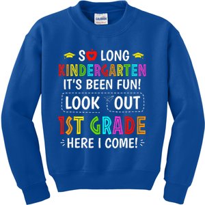 So Long Kindergarten 1st Grade Here I Come Graduation Kids Sweatshirt