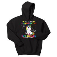 So Long Kindergarten 1st Grade Here I Come Unicorn Kids Hoodie