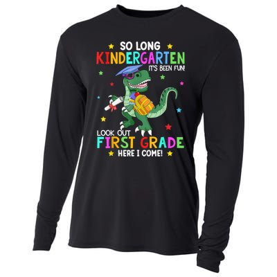 So Long Kindergarten Graduation Class Of Dinosaur Cooling Performance Long Sleeve Crew