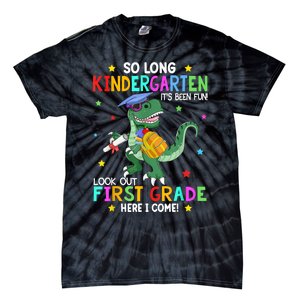 So Long Kindergarten Graduation Class Of Dinosaur Tie-Dye T-Shirt